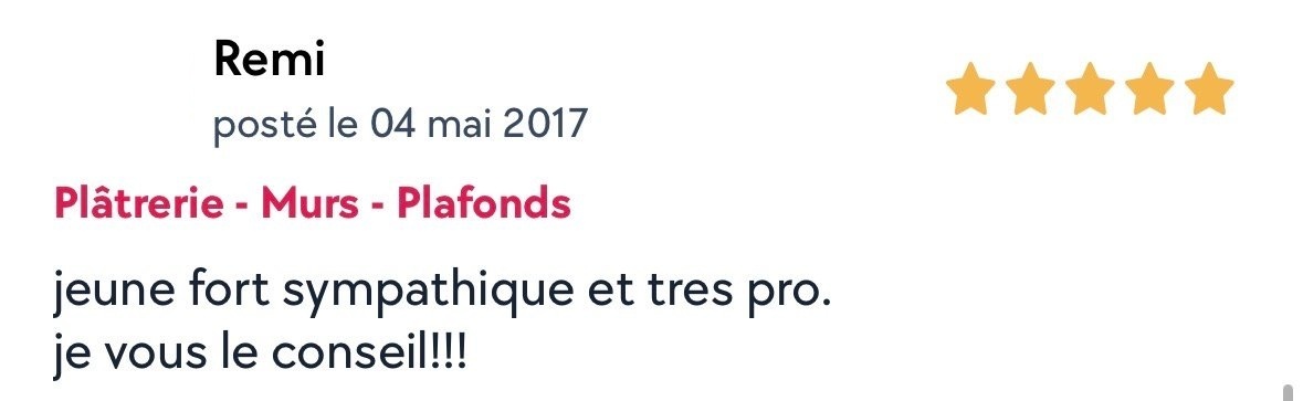 Avis client 1